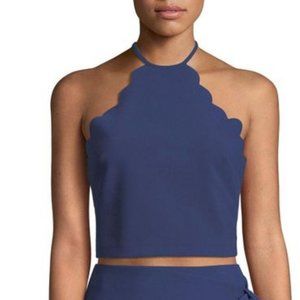 LIKELY Scalloped Cropped Top